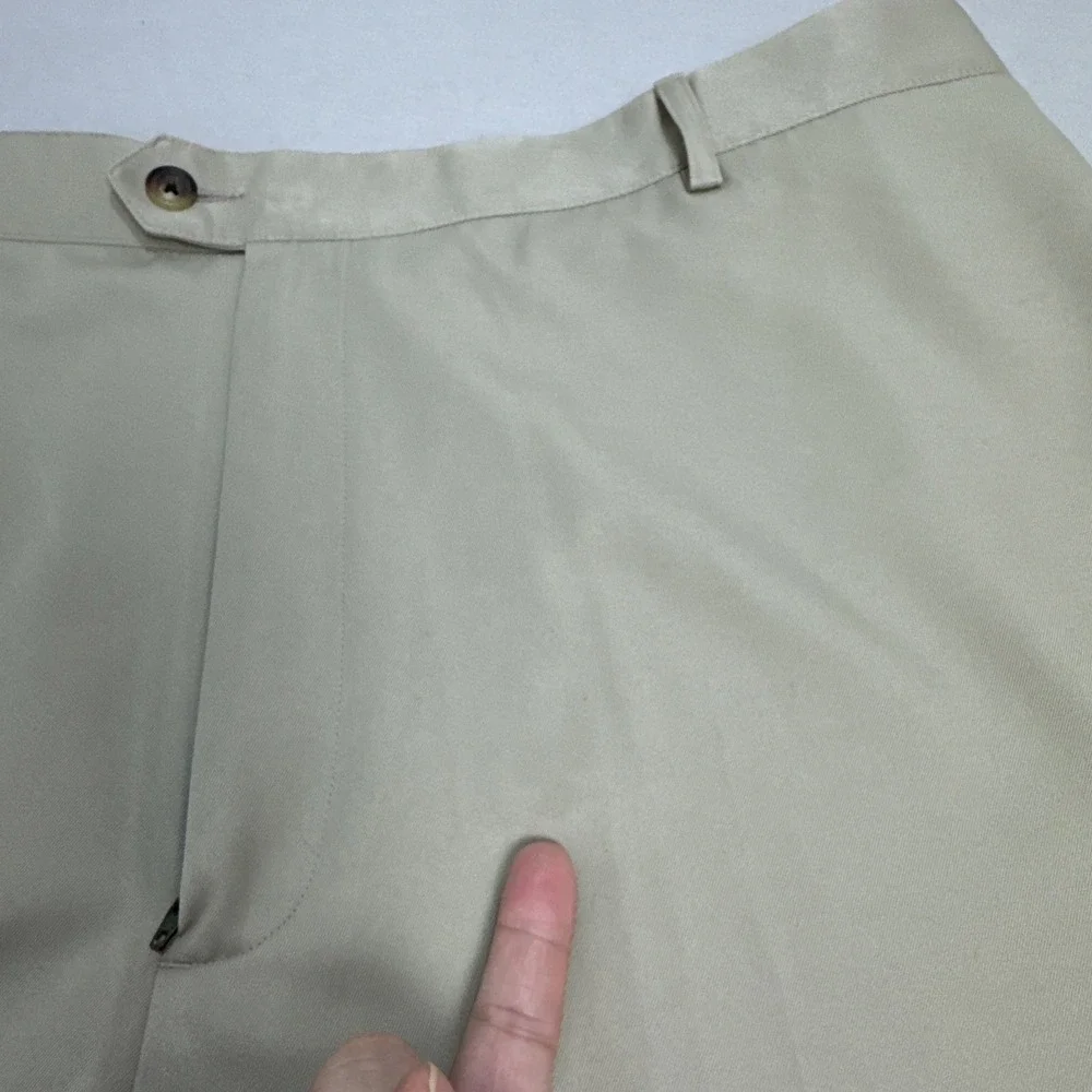 Metedeconk National Golf Club Ronald Ross Men Golf Shorts Beige Sz 40
